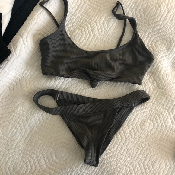Frankie's Bikinis Other - frankie’s bikinis grey greer bikini set